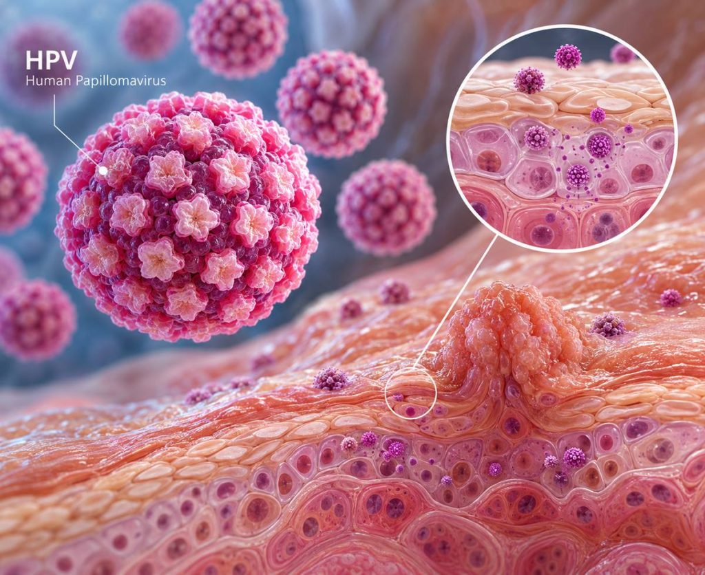 تاثیر ویروس در افراد مبتلا به HPV